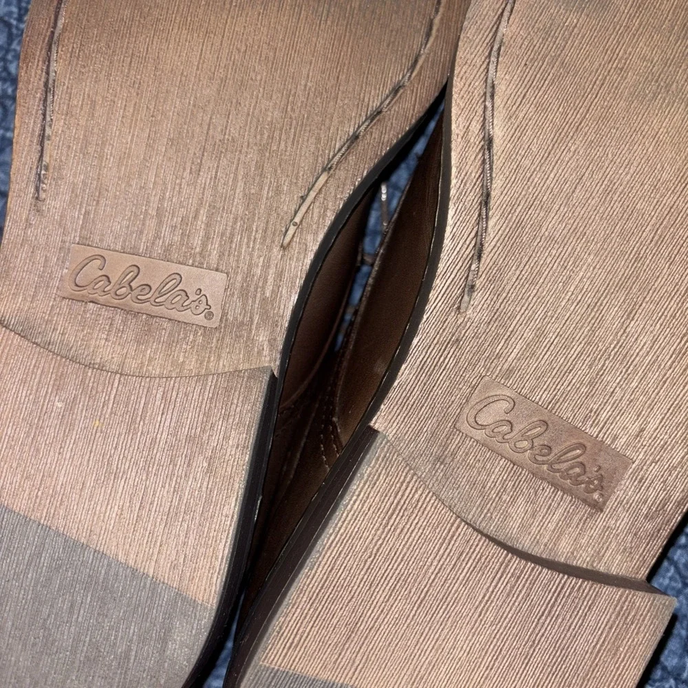 Cabelas Men's 10.5 D Brown Leather Lace Up Dress Oxford Shoes New